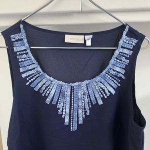 REDUCED!!! Chico’s blue sleeveless blouse